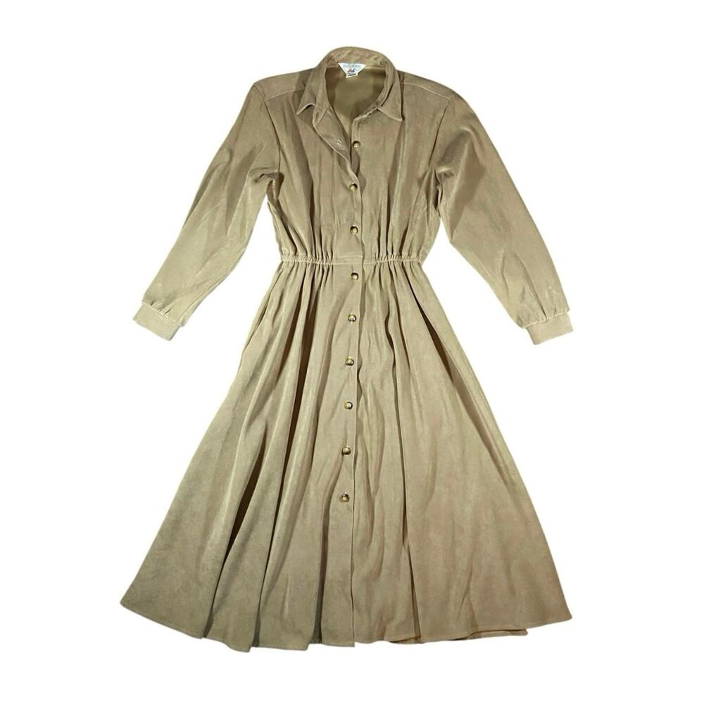Vintage 70s Andrew Mcmullan Button Down Maxi Dress - 8P - Picture 2 of 7